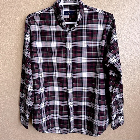 Ralph Lauren Plaid Long Sleeve Button Down Shirt - Picture 1 of 8